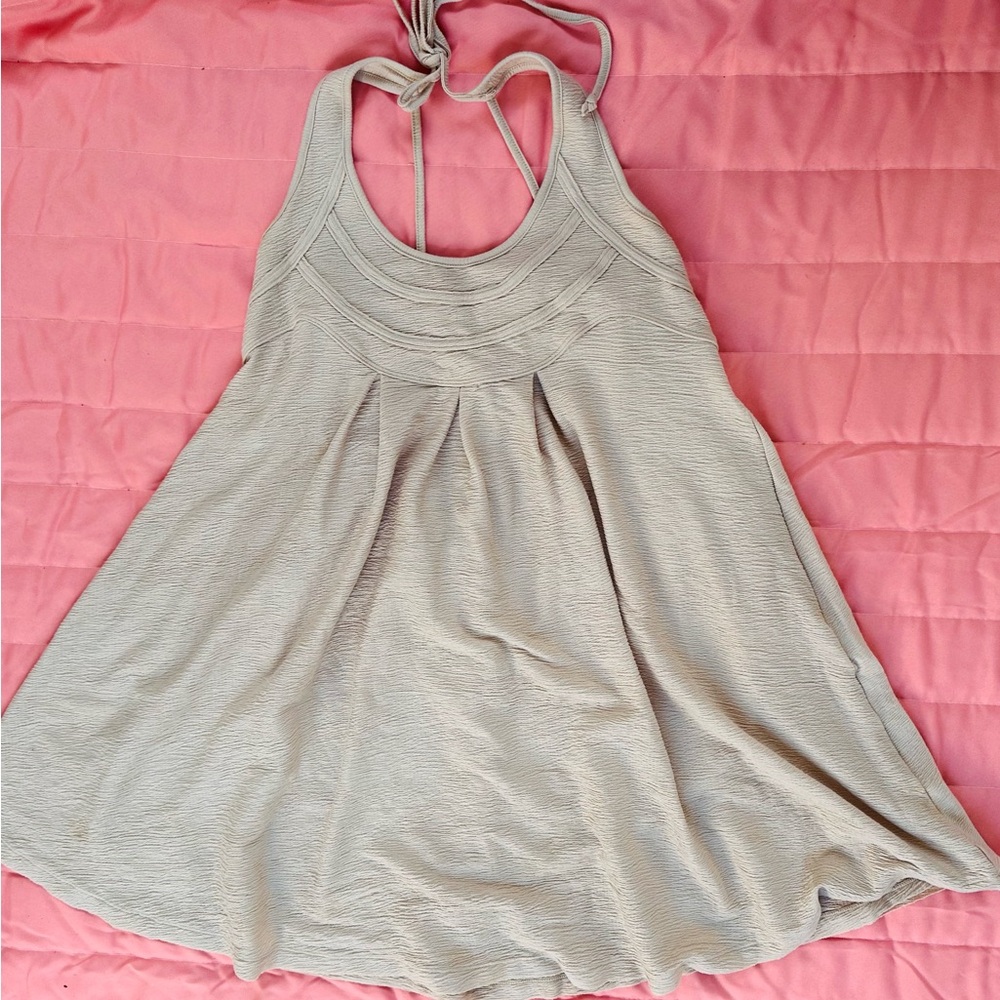Wishlist Beige Textured Halter Top